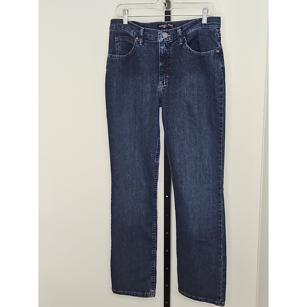 Riders by Lee Women's Straight Fit Jeans Dark Wash Size 12M 30" Inseam